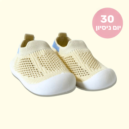 נעלי סרוגים לתינוקות עם סוליה רכה ונושמת-LilSteps