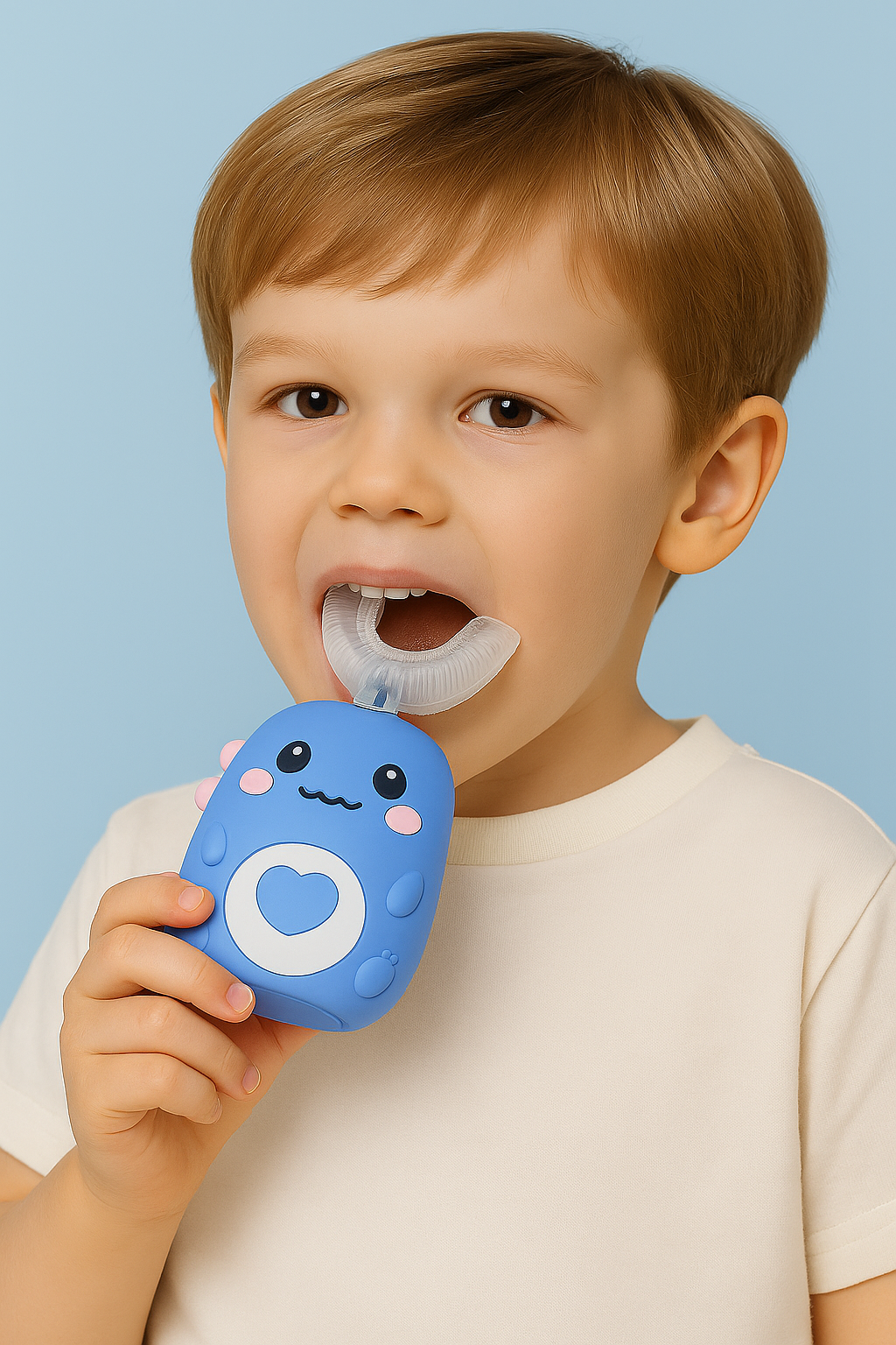 מברשת שיניים חשמלית לילדים בצורת U-DinoBrush™