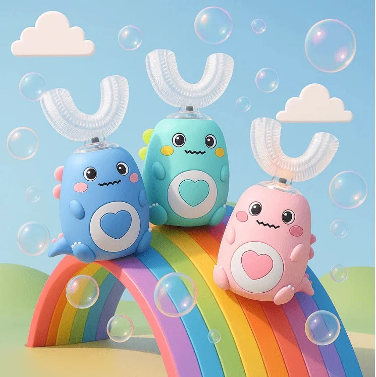 מברשת שיניים חשמלית לילדים בצורת U-DinoBrush™