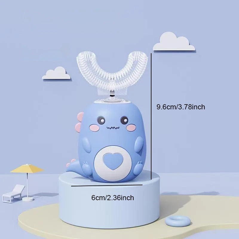 מברשת שיניים חשמלית לילדים בצורת U-DinoBrush™